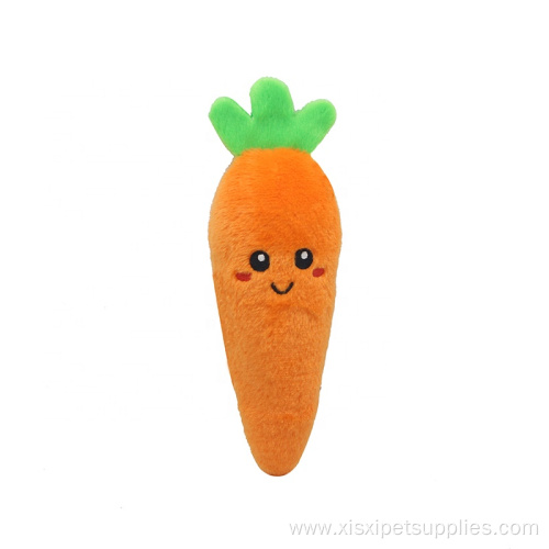 Cartoon Eggplant Animal Playing Plush Dog Toy